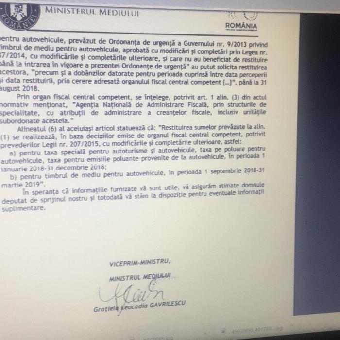 DOCUMENT. Nouă taxă auto, uriaşă pentru anumite mașini