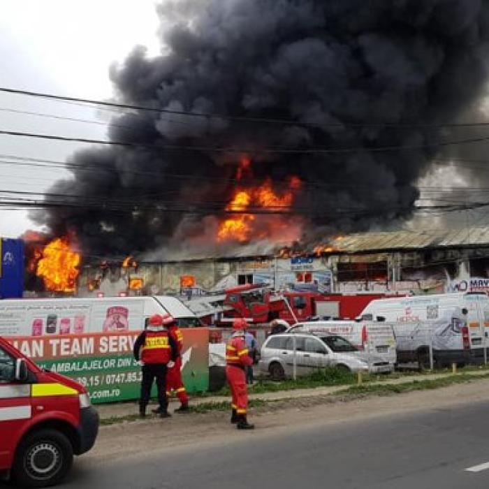 Incendiu DEVASTATOR la Afumaţi. A fost declanşat sistemul RO-ALERT VIDEO