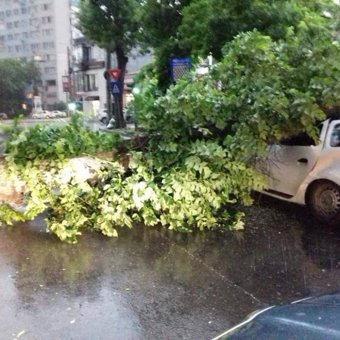 Furtuna din București a rănit două persoane