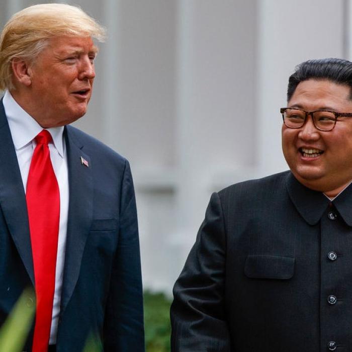 Trump, primul lider american care a pășit pe pământ nord coreean VIDEO