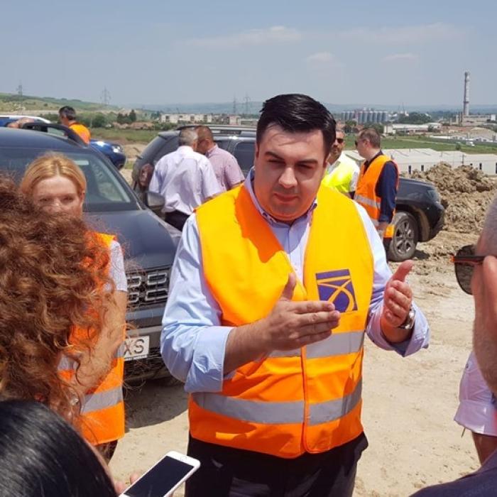 Podul peste Dunăre dintre Tulcea şi Brăila. Ministrul Cuc a fost pe șantier