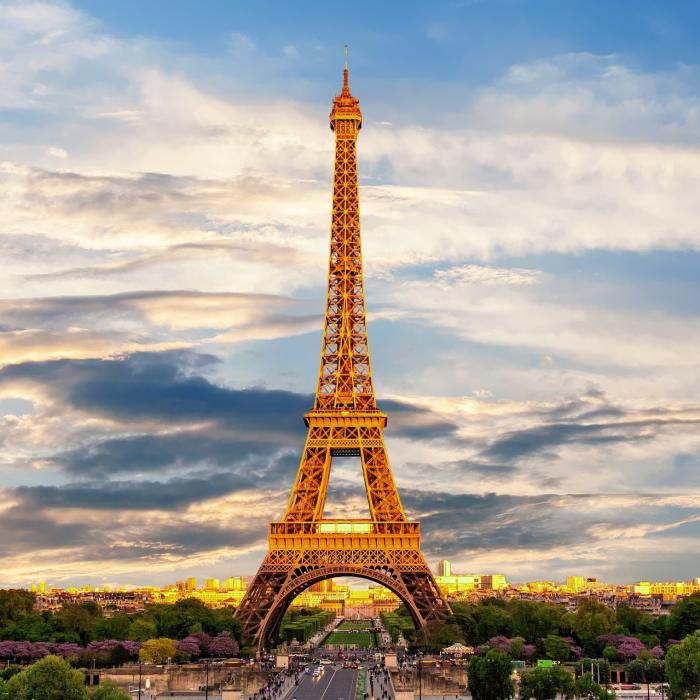 Turnul Eiffel omagiază în fiecare seară persoanele care se luptă cu Covid-19