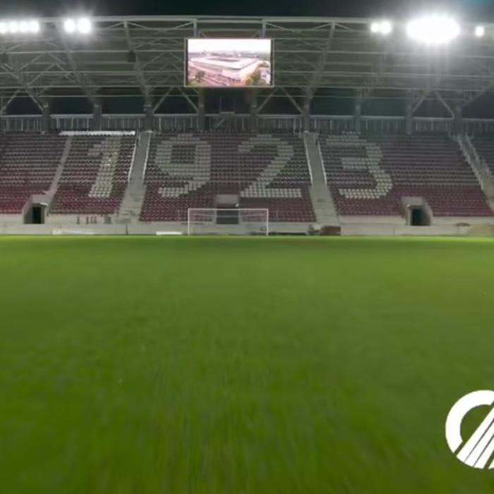 VIDEO. Stadionul Rapid e aproape gata, dar fanii mai au de așteptat. Când s-ar putea juca primul meci