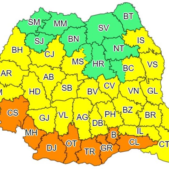 Codul portocaliu de CANICULĂ a fost PRELUNGIT. Află UNDE și până CÂND. HARTA