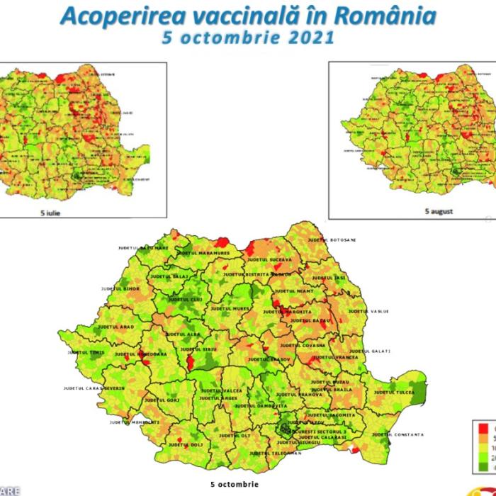 Situația vaccinării. Cea mai bogată localitate din România, pe primul loc la vaccinare