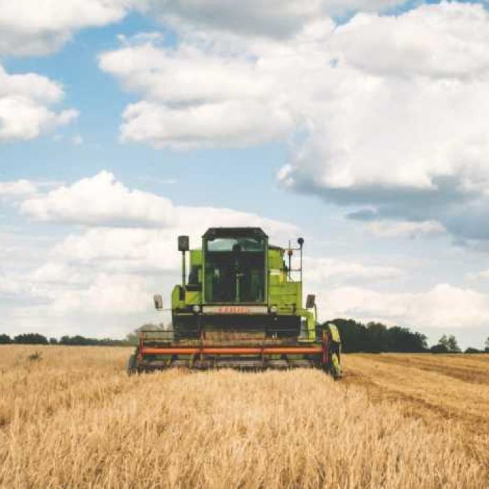Fermierii ucraineni poartă veste antiglonţ când merg la arat pe linia frontului