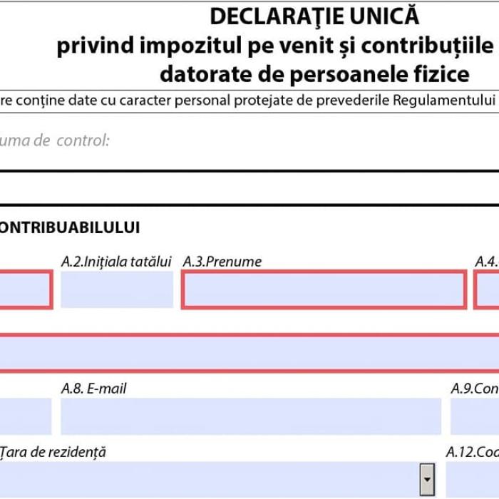 Declarația unică, termen LIMITĂ de depunere. Anunţul ANAF