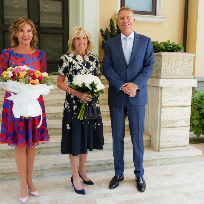 Jill Biden, întîlnire cu Klaus și Carmen Iohannis