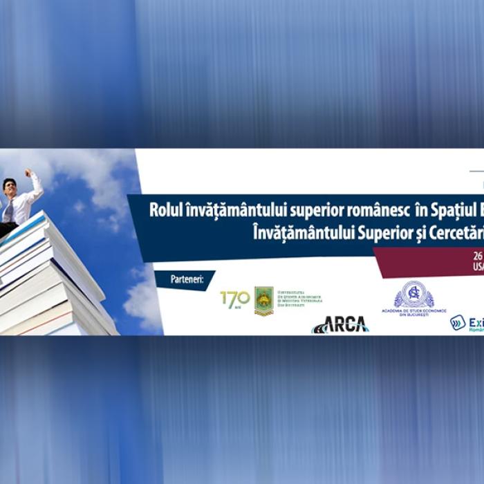 Rolul învățământului superior românesc în Spațiul European al Învățământului Superior și Cercetării Știintifice LIVE