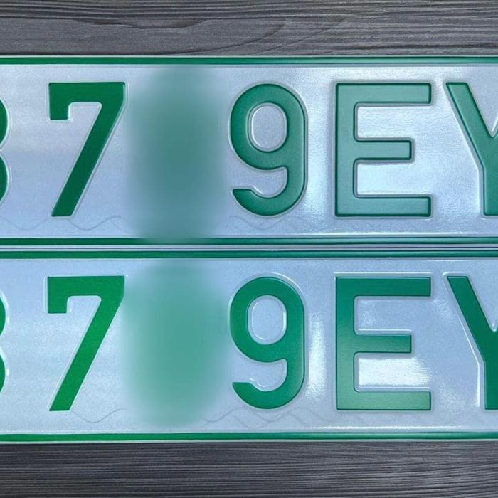 A fost emis primul număr de înmatriculare verde. De ce are această culoare