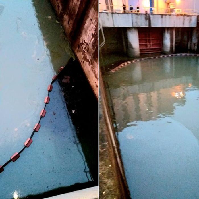 Poluare pe Dunăre pe o lungime de 6 kilometri