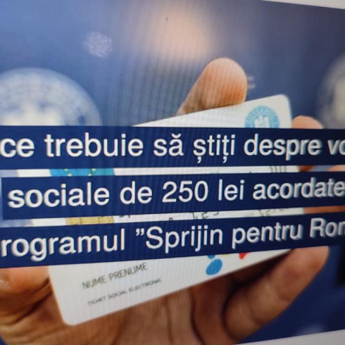 Vouchere 250 de lei. Urmează șase noi tranșe
