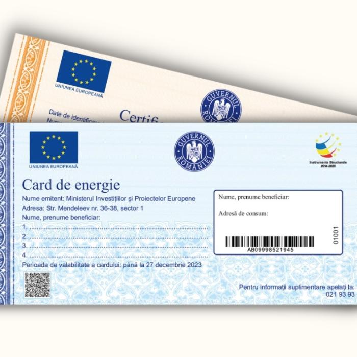 Oficial: Miercuri începe tipărirea cardurilor de energie. Când ajung la români