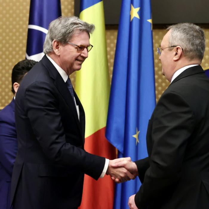 FMI, la Palatul Victoria. Nicolae Ciucă, discuții cu Paul Hilbers, directorul executiv al fondului