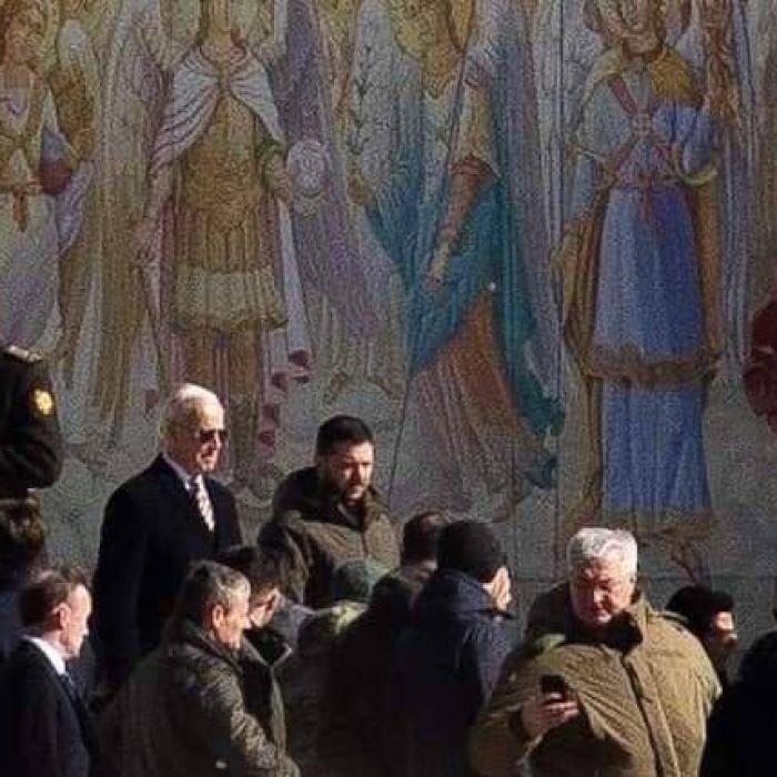 Joe Biden la Kiev într-o vizită surpriză VIDEO