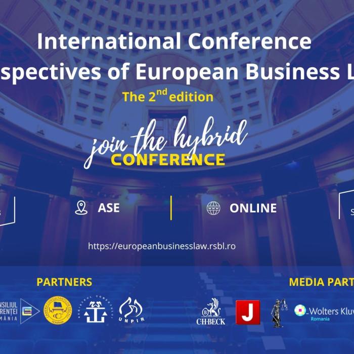 Conferința Internațională „Perspectives of European Business Law”