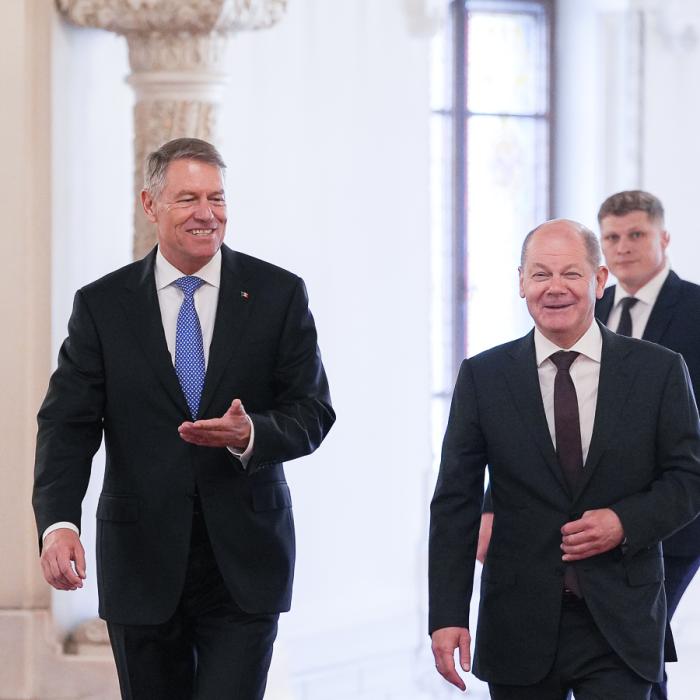 Iohannis la întâlnirea cu Scholz: România îşi îndeplineşte rolul de garant al securităţii la frontiera externă; aderarea la Schengen va consolida spaţiul