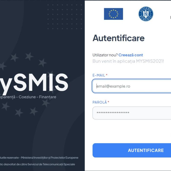 MySMIS2021. S-a lansat platforma prin care vor fi depuse toate proiectele pentru cele 46 miliarde euro din Politica de Coeziune 2021-2027