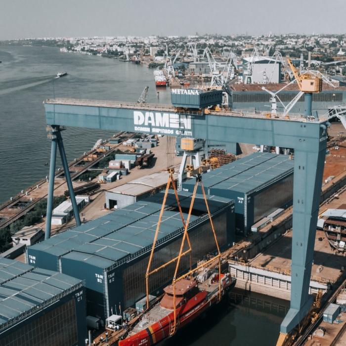 Investiție importantă pe Șantierul Naval Damen Galați 