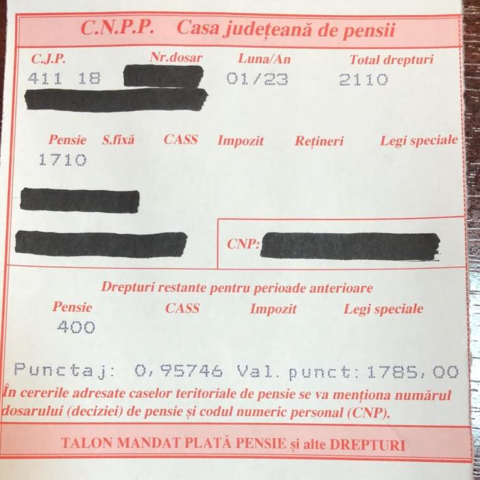 A început plata pensiilor pe luna decembrie