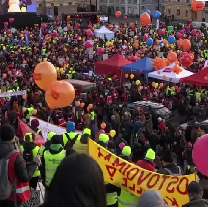 Finlanda, dată peste cap de greve. Capitala, paralizată 
