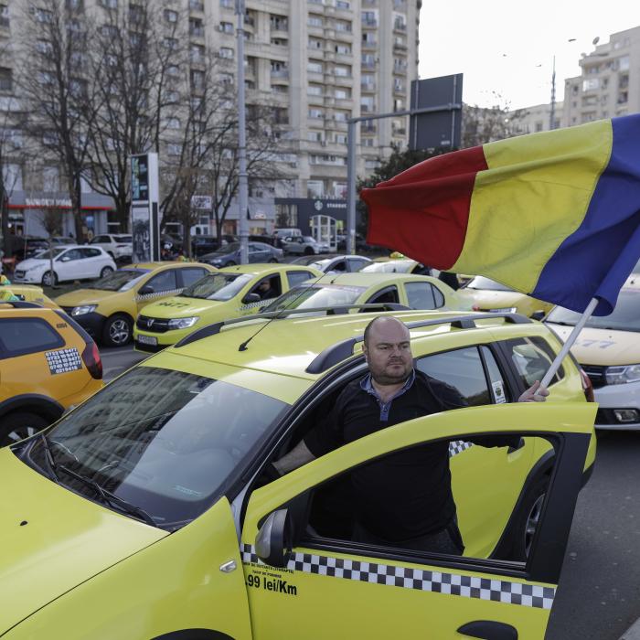 Nou protest al taximetriştilor, miercuri, în Bucureşti