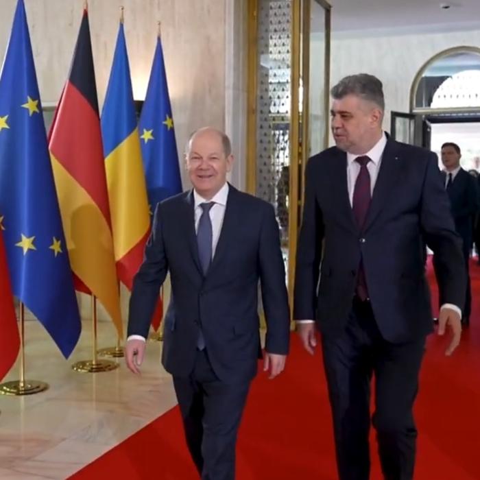 Dezvoltarea economică și aderarea la Schengen terestru, principalele discuții dintre Marcel Ciolacu și Olaf Scholz