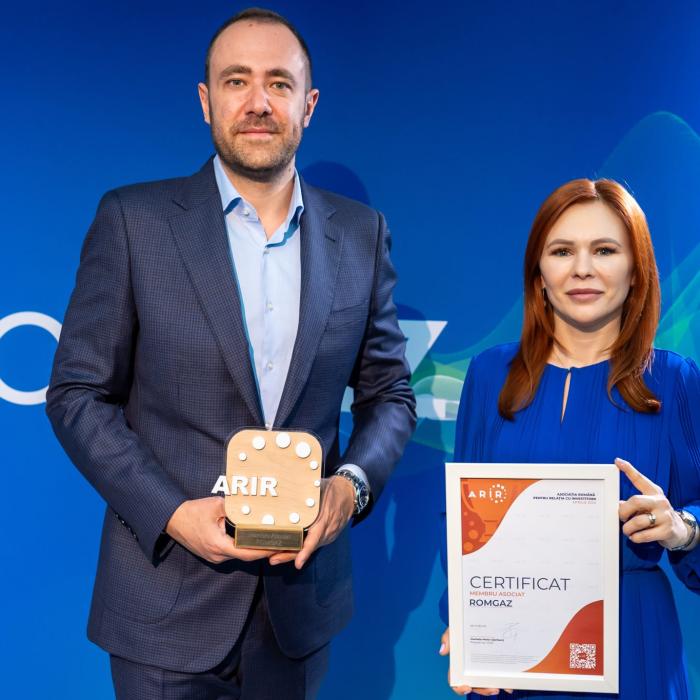 Romgaz  a devenit membru asociat al ARIR - Asociaţia Română pentru Relaţia cu Investitorii 