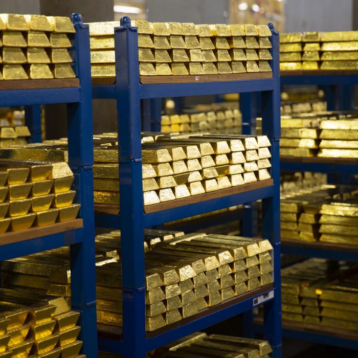 Prețul aurului, în scădere după declarația șefului FED