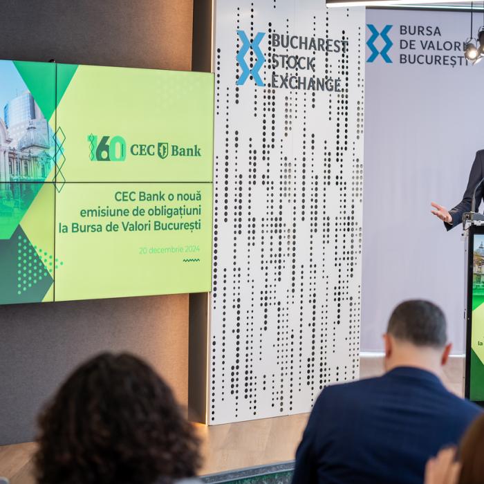 CEC Bank a listat o emisiune de obligaţiuni în valoare de 300 de milioane de euro