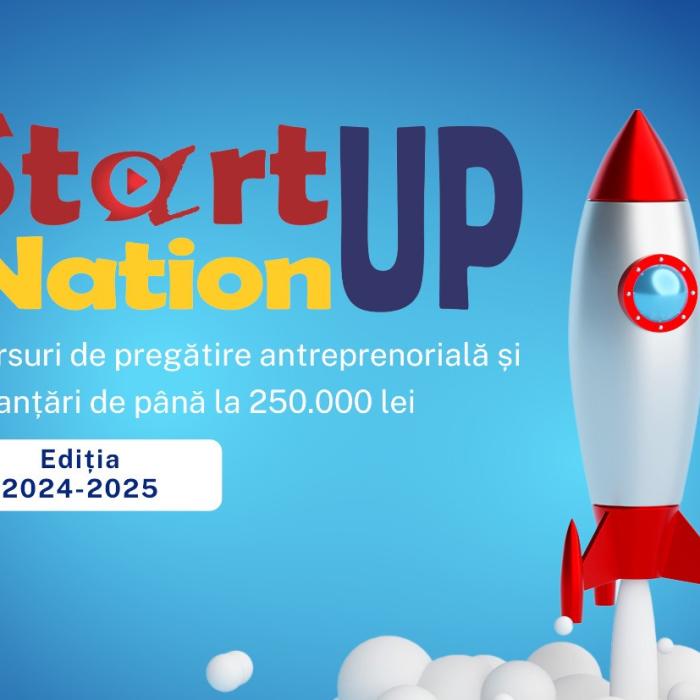 Start-Up Nation 2025: Finanțare exclusiv europeană și accent pe producția românească