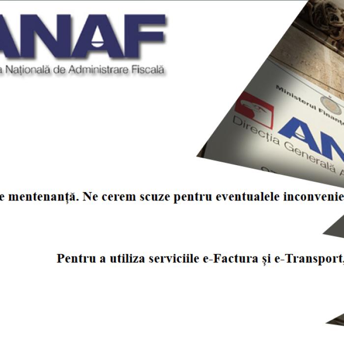 Site-ul ANAF a redevenit funcțional după ce toată dimineața a fost picat