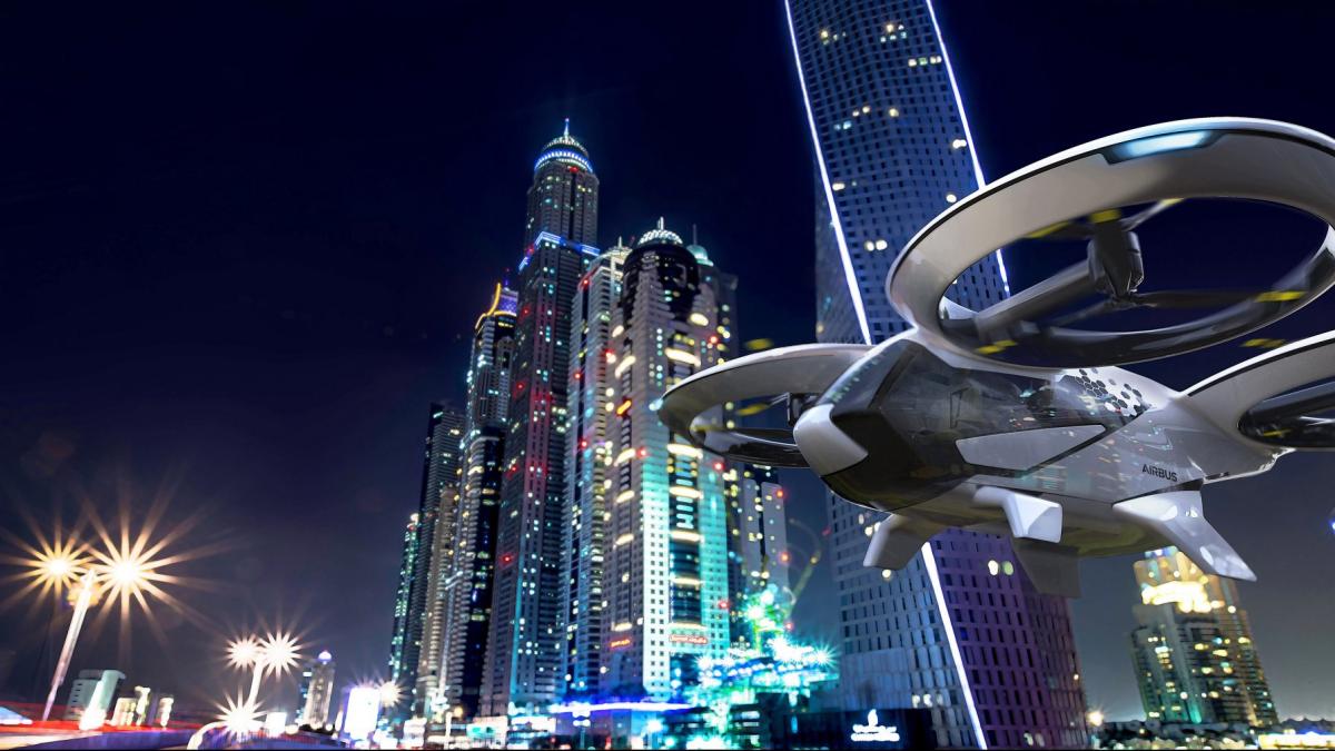 Taxiul zburător fără pilot de la Airbus. Cum arată VIDEO