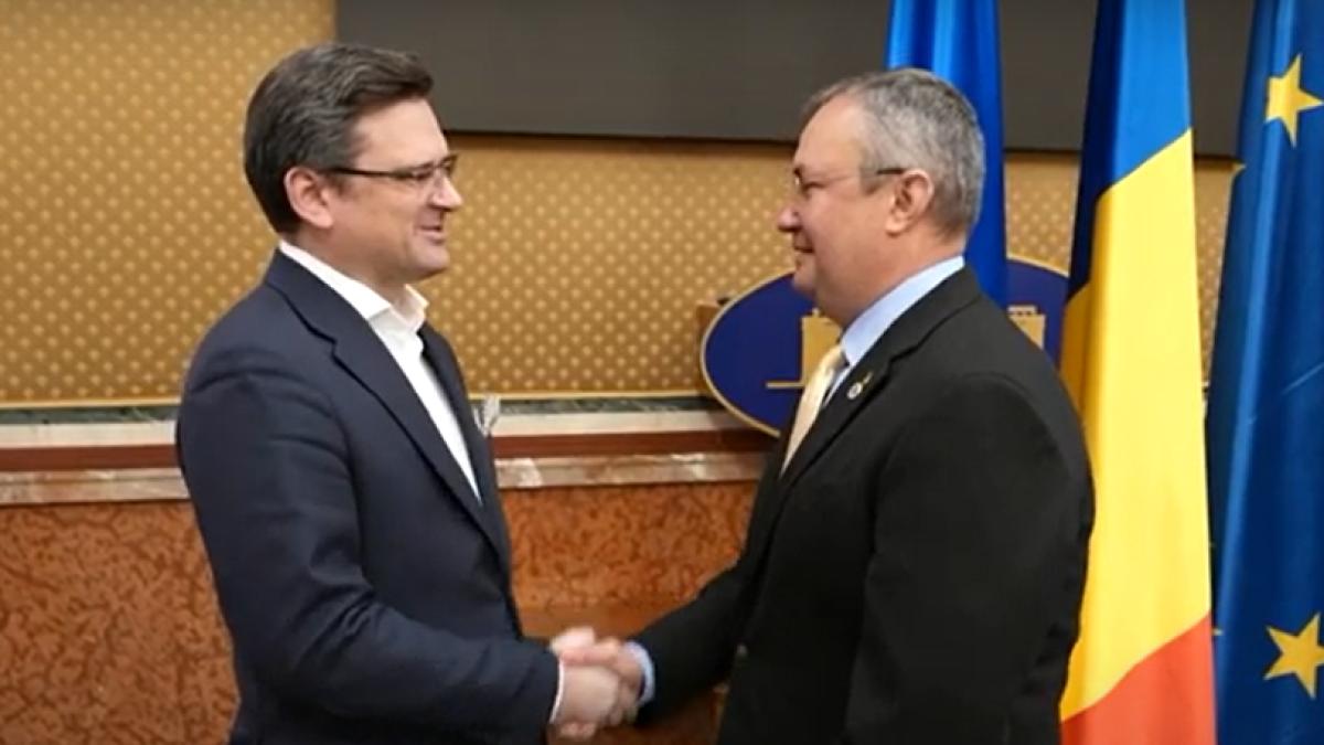 Întâlnirea de lucru a lui Nicolae Ciucă cu ministrul afacerilor externe din Ucraina