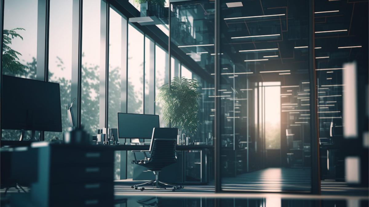 modern-office-with-large-glass-windows-walls-generative-ai_90673800