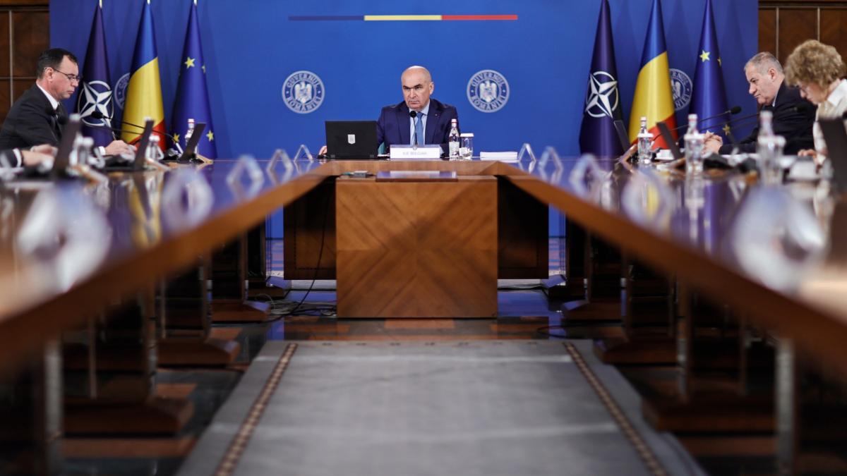 Sedinta de guvern Ilie Bolojan