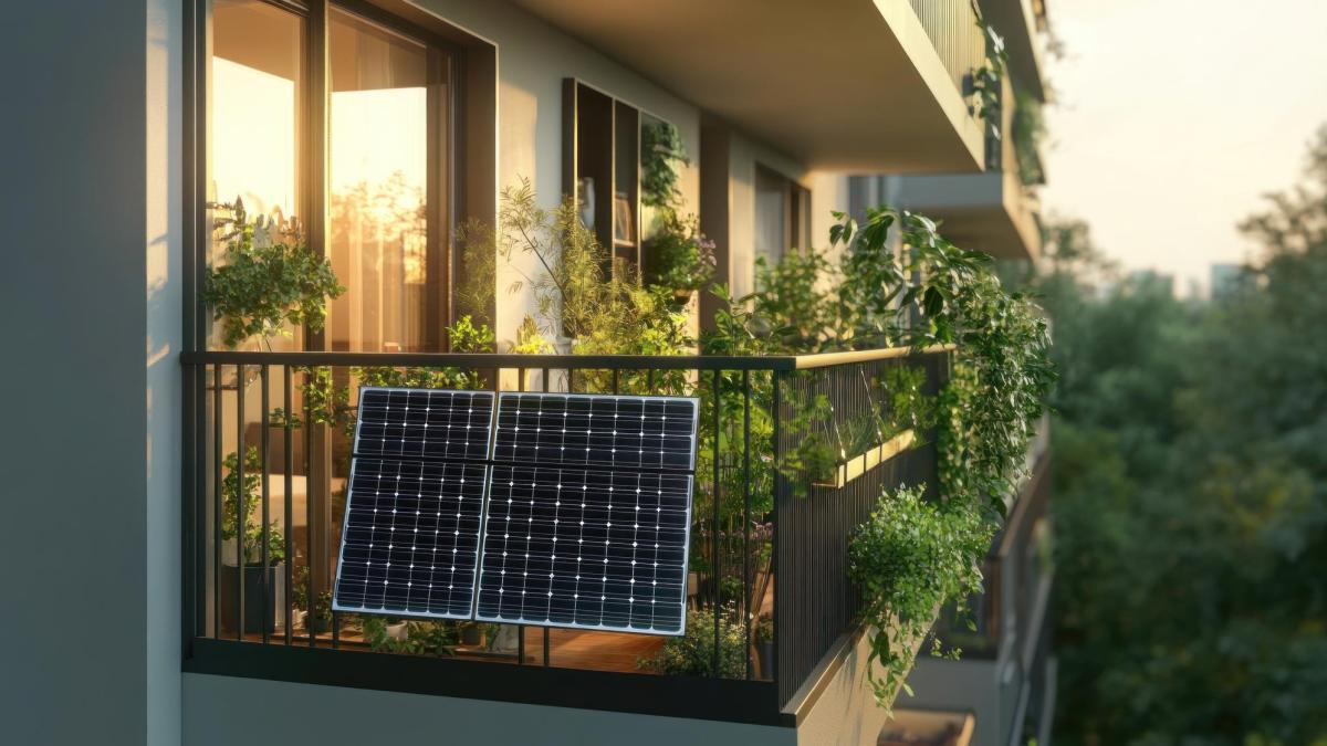 Panou solar de balcon