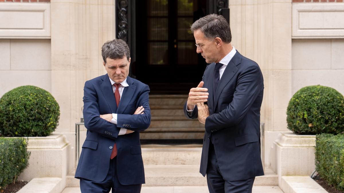 Nicușor Dan și Mark Rutte