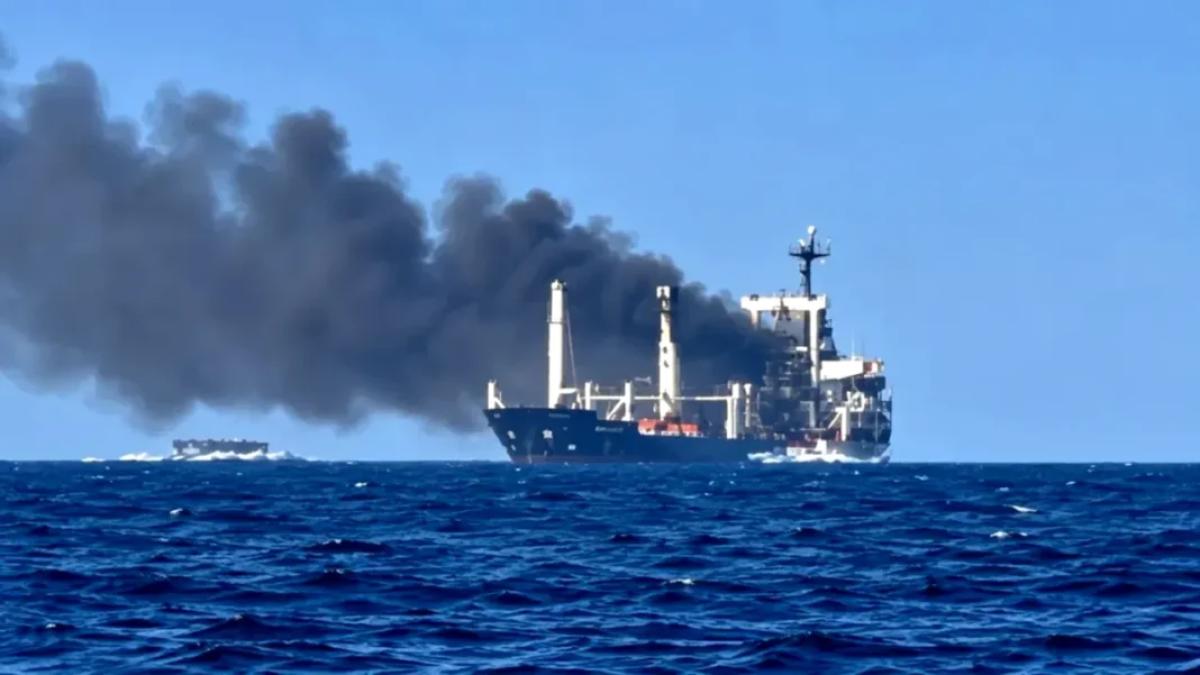 incendiu pe vapor