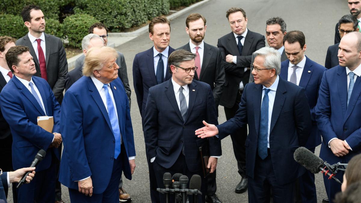 Donald Trump și Jensen Huang
