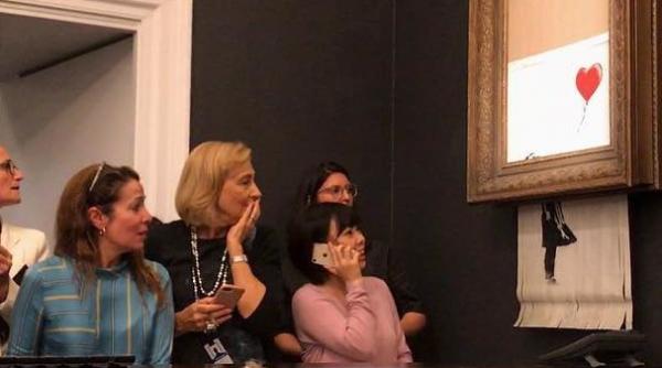 Banksy explică de ce și-a distrus opera - Video