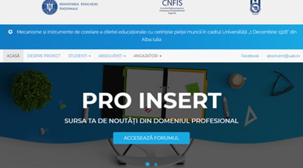 Prima platformă cu locuri de muncă pentru absolvenți lansată de Universitatea „1 Decembrie 1918” din Alba Iulia