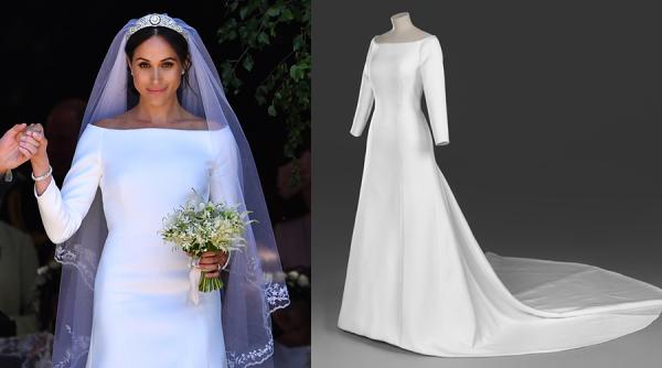 Rochia de mireasă a lui Meghan Markle, expusă la castelul Widsor