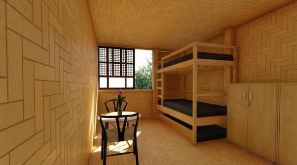 Casele din bambus, o soluție pentru unele orașe? FOTO