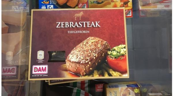 Șoc pe piața germană. Carne de zebră, în galantarele unui retailer. Cât costă