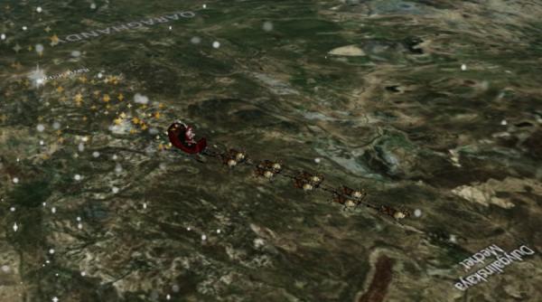 Moș Crăciun a pornit la drum și este supravegheat de armata americană