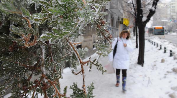 Prognoză meteo pentru București: lapoviță, polei, vânt puternic