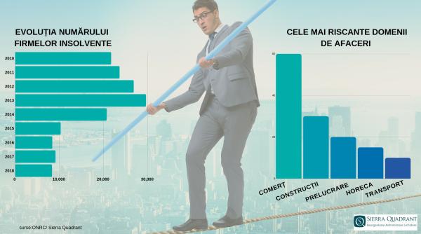 ANALIZĂ. Care sunt domeniile cu cele mai riscante afaceri