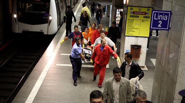 Panouri anti-sinucidere la metroul din Capitală