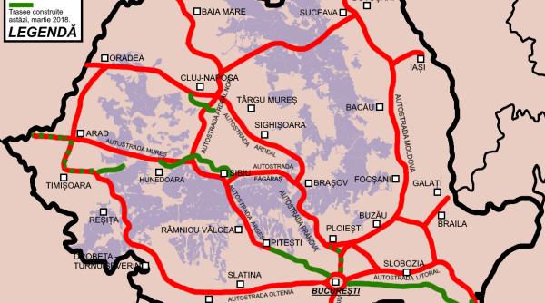 AUTOSTRĂZI. Ceaușescu, mult mai ambițios decât urmașii săi. HARTA
